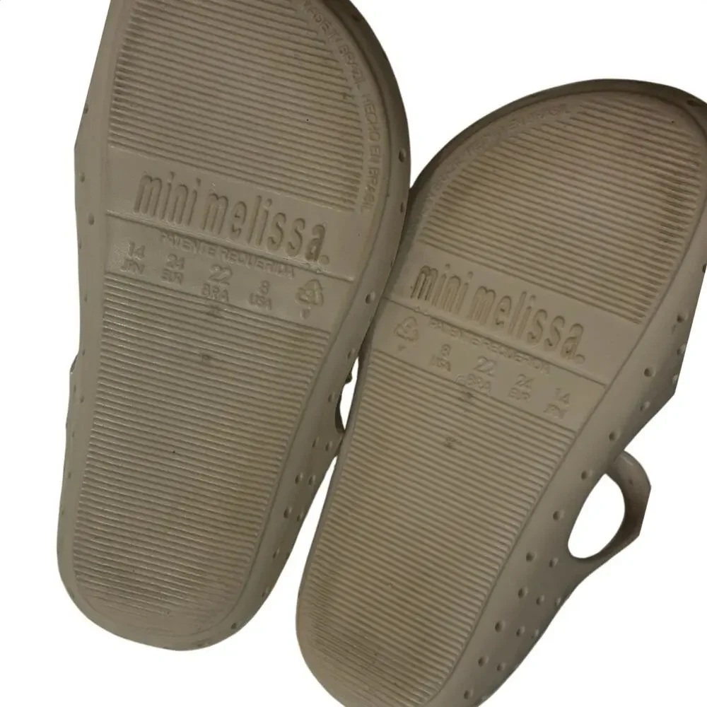Mini Melissa Sz.8 Tropical Furadinha VII Pineapple Jelly Mary Jane Shoes
